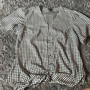 Anne Taylor checkered shirt